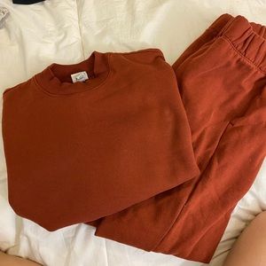 A new day sweatpants sweatshirt 2 piece set